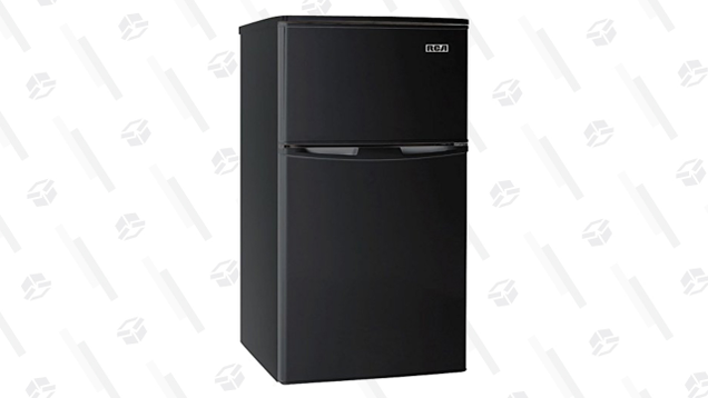 If you need more room in your dorm room mini fridge, the RCA Igloo Door Fridge and Freezer actually has freezer and fridge space to fit more than a can of soda.